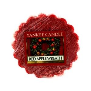 Wosk do lampy aromatycznej Yankee Candle Wieniec z czerwonych jabłek, czas trwania zapachu do 8 godzin