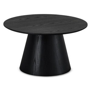 Czarny stolik w dekorze dębu ø 80 cm Tango – Furnhouse