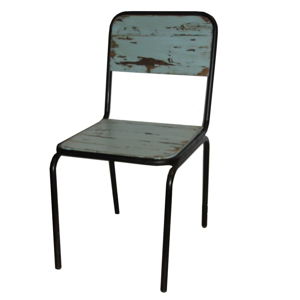 Krzesło do jadalni Antic Line Industrielle Bleu