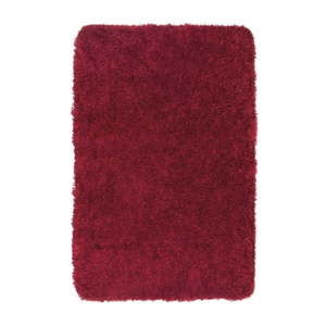Czerwony dywanik łazienkowy Wenko Mélange, 65x55 cm