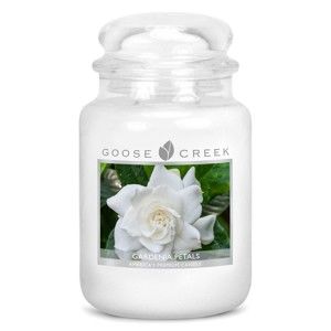 Świeczka zapachowa w szklanym pojemniku Goose Creek Kwiaty ogrodowe, 150 h