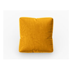 Żółta aksamitna poduszka na sofę modułową Rome Velvet - Cosmopolitan Design