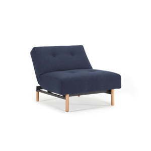 Ciemnoniebieski rozkładany fotel Innovation Ample Elegant Mixed Dance Blue
