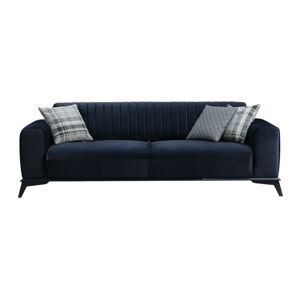 Ciemnoniebieska rozkładana sofa 220 cm Lisa – Balcab Home