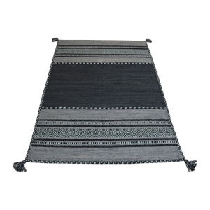 Ciemnoszary bawełniany dywan Webtappeti Antique Kilim, 60x90 cm