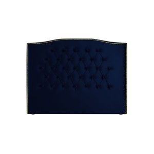 Ciemnoniebieski zagłówek łóżka Mazzini Sofas Anette, 180x120 cm