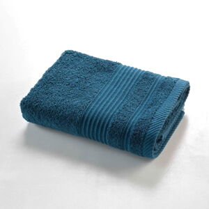 Ciemnoniebieski bawełniany ręcznik frotte 50x90 cm Tendresse – douceur d'intérieur