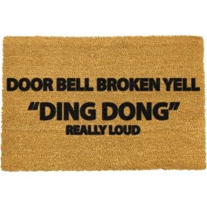 Wycieraczka Artsy Doormats Yell Ding Dong, 40x60 cm