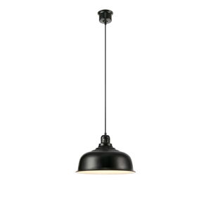 Czarna lampa wisząca z metalowym kloszem 37x37 cm Port – Markslöjd