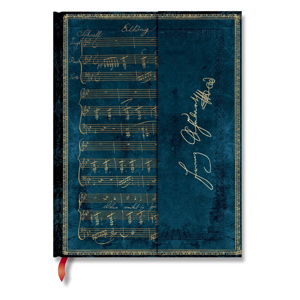 Niebieski notes w linie z twardą oprawą Paperblanks Schubert, 144 str.