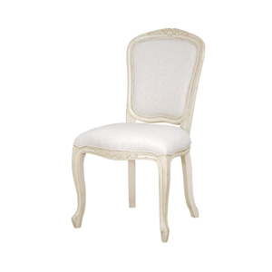 Kremowobiałe krzesło z konstrukcją z drewna brzozowego Livin Hill Verona