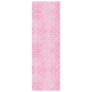 Różowy chodnik White Label Rosa Dots, 50x150 cm