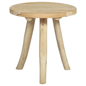Stół z drewna tekowego Ego Dekor, ø 45 cm