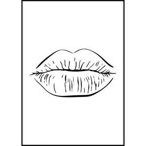 Plakat Imagioo Lips, 40x30 cm