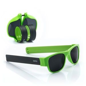 Zielono-czarne zwijane okulary przeciwsłoneczne InnovaGoods Sunfold AC6
