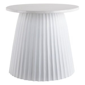Biały marmurowy okrągły stolik ø 45 cm Luscious – Leitmotiv