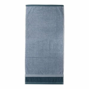 Niebieski bawełniany ręcznik kąpielowy Ethere Banda Blue, 100x150 cm