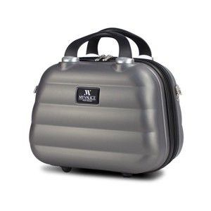 Szara damska walizka podręczna My Valice SMART BAG RESSNO Make Up & Hand Suitcase