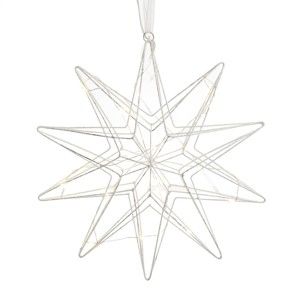 Świąteczna dekoracja w kolorze srebra w kształcie gwiazdy InArt Daisy