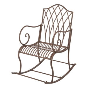 Brązowy metalowy fotel ogrodowy – Esschert Design