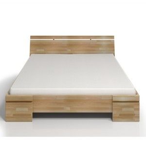 Łóżko 2-osobowe z drewna bukowego ze schowkiem SKANDICA Sparta Maxi, 140x200 cm