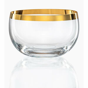 Zestaw 6 szklanych misek Crystalex Golden Celebration, ø 12,2 cm