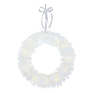 Biała dekoracja świetlna LED Best Season Snowflake, ⌀ 45 cm
