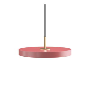 Różowa lampa wisząca LED z metalowym kloszem ø 31 cm Asteria Mini – UMAGE