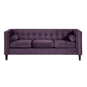 Fioletowa sofa trzyosobowa Max Winzer Jeronimo