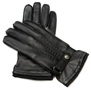 Męskie czarne rękawiczki skórzane Pride & Dignity Jones, rozmiar L