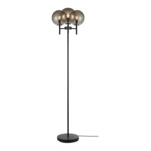 Czarna lampa stojąca w czarnym kolorze Markslöjd Crown Floor 3L, wys. 1,47 cm
