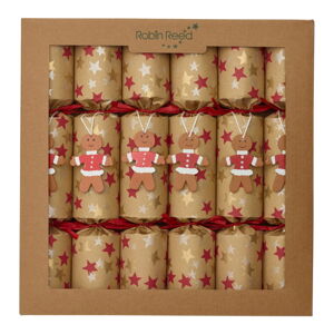 Krakersy świąteczne w zestawie 6 sztuk Gingerbread - Robin Reed