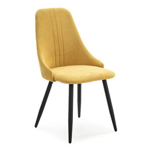 Żółte krzesła zestaw 4 szt. Mani – Marckeric