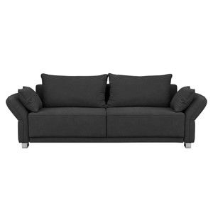 Ciemnoszara 3-osobowa sofa rozkładana Windsor & Co Sofas Casiopeia