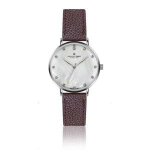 Damski zegarek z bordowym paskiem ze skóry naturalnej Frederic Graff Mont Dolent