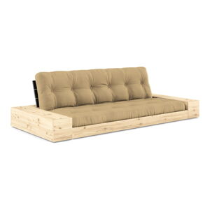 Musztardowa rozkładana sofa 244 cm Base – Karup Design