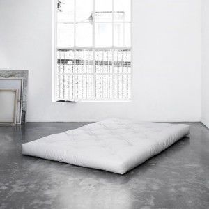 Biały średnio twardy materac futon 120x200 cm Coco Black – Karup Design