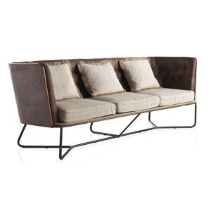Sofa 3-osobowa z metalową konstrukcją Geese
