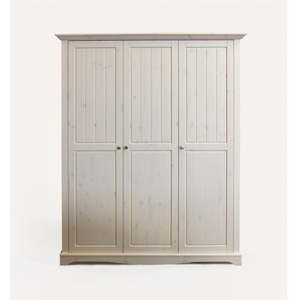 Biała szafa z drewna sosnowego Steens Lotta, 201,8x169,3 cm