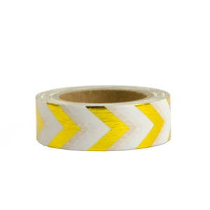 Taśma washi Ohh Deer Gold and White, 10 m