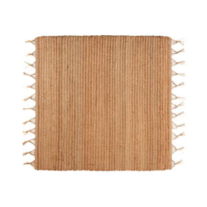 Brązowy ręcznie tkany dywan Nattiot Saheli, 140x140 cm