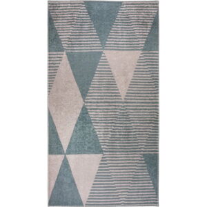 Niebieski dywan odpowiedni do prania 50x80 cm – Vitaus