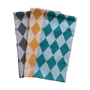 Ręczniki bawełniane w zestawie 3 sztuk 70x50 cm Geometry - JAHU collections