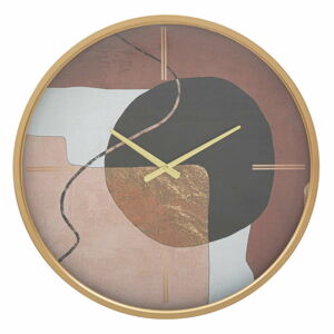 Czerwony zegar ścienny Mauro Ferretti Art, ø 60 cm