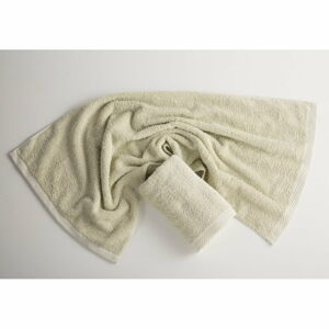 Zielony bawełniany ręcznik El Delfin Lisa Coral, 30x50 cm