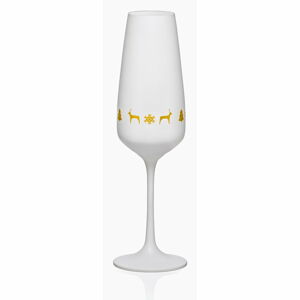 Zestaw 6 białych kieliszków do szampana Crystalex Nordic Vintage, 190 ml