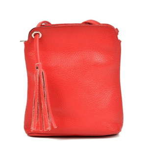 Czerwony damski skórzany plecak Carla Ferreri Harro