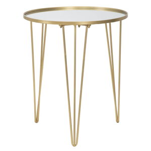 Złoty okrągły stolik ø 50 cm Glam – Mauro Ferretti