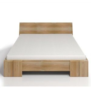 Łóżko 2-osobowe z drewna bukowego ze schowkiem SKANDICA Vestre Maxi, 200x200 cm