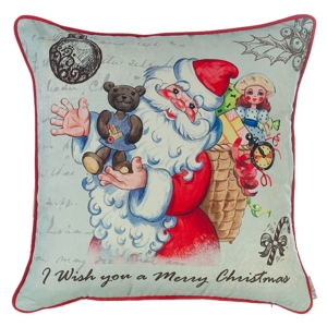 Świąteczna poszewka na poduszkę Mike & Co. NEW YORK Comfort Teddy, 43x43 cm